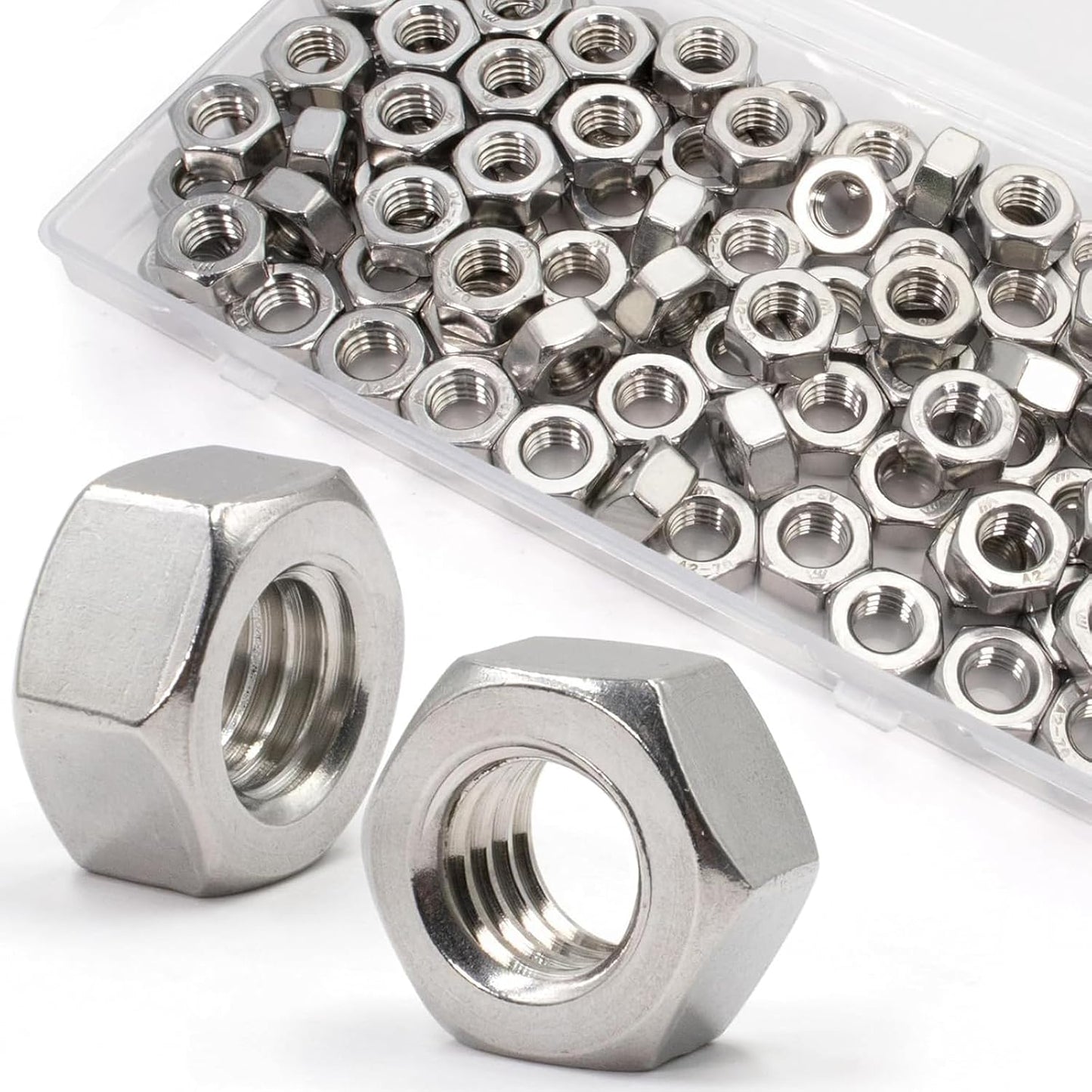 90 Pzas Arandela Hexagonal M8-1.25mm Acero Inox
