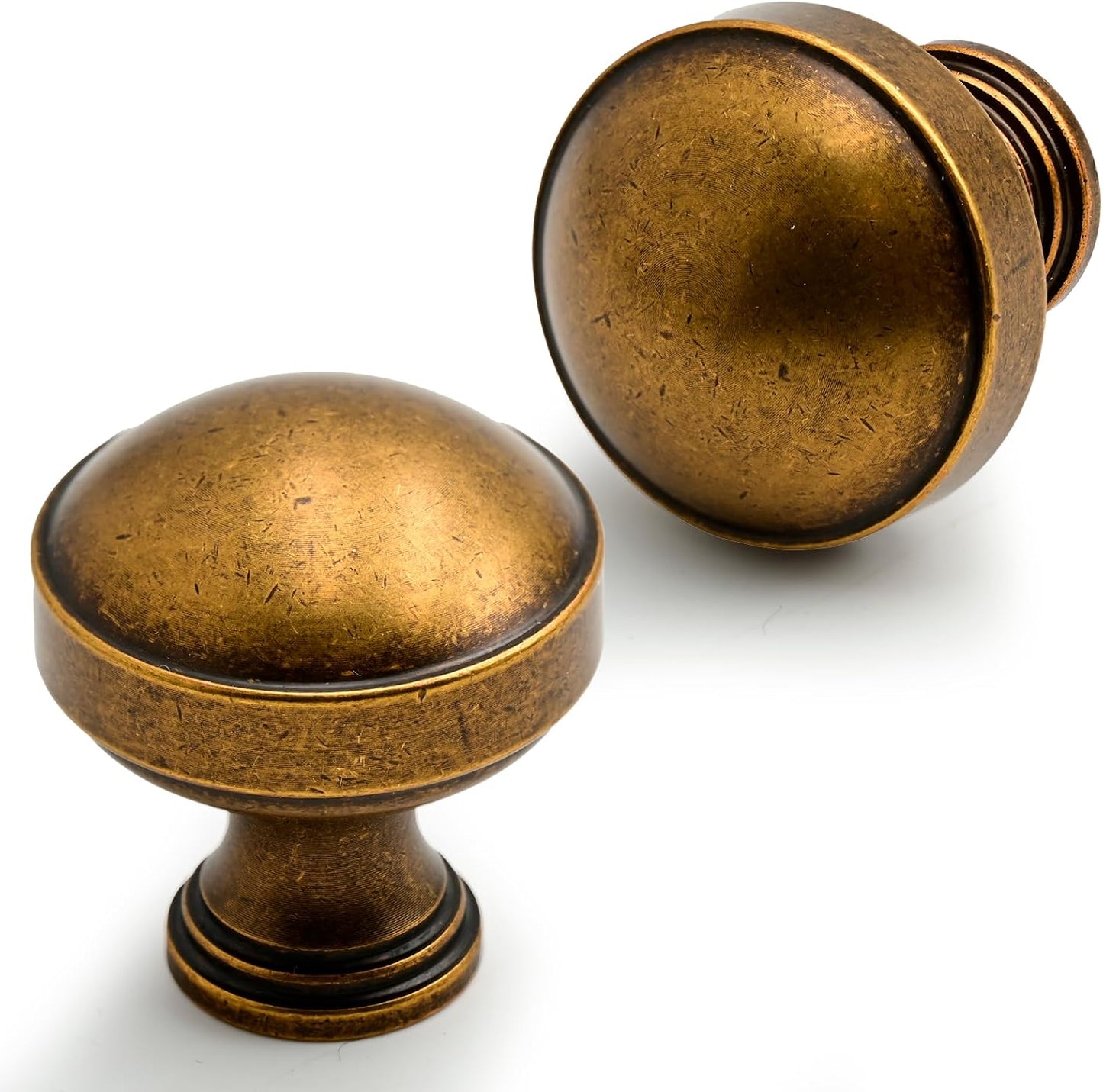 10 Pomos Latón Antiguo para Gabinete Cocina