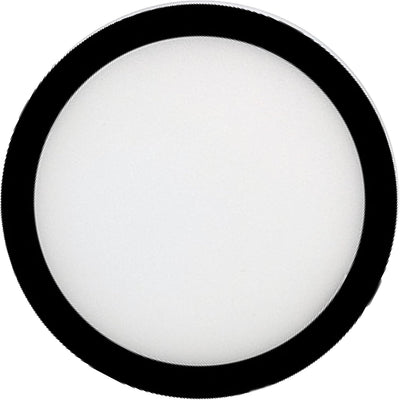 Lámpara techo LED redonda 5pulg 10.3W blanco cálido 850lm negro