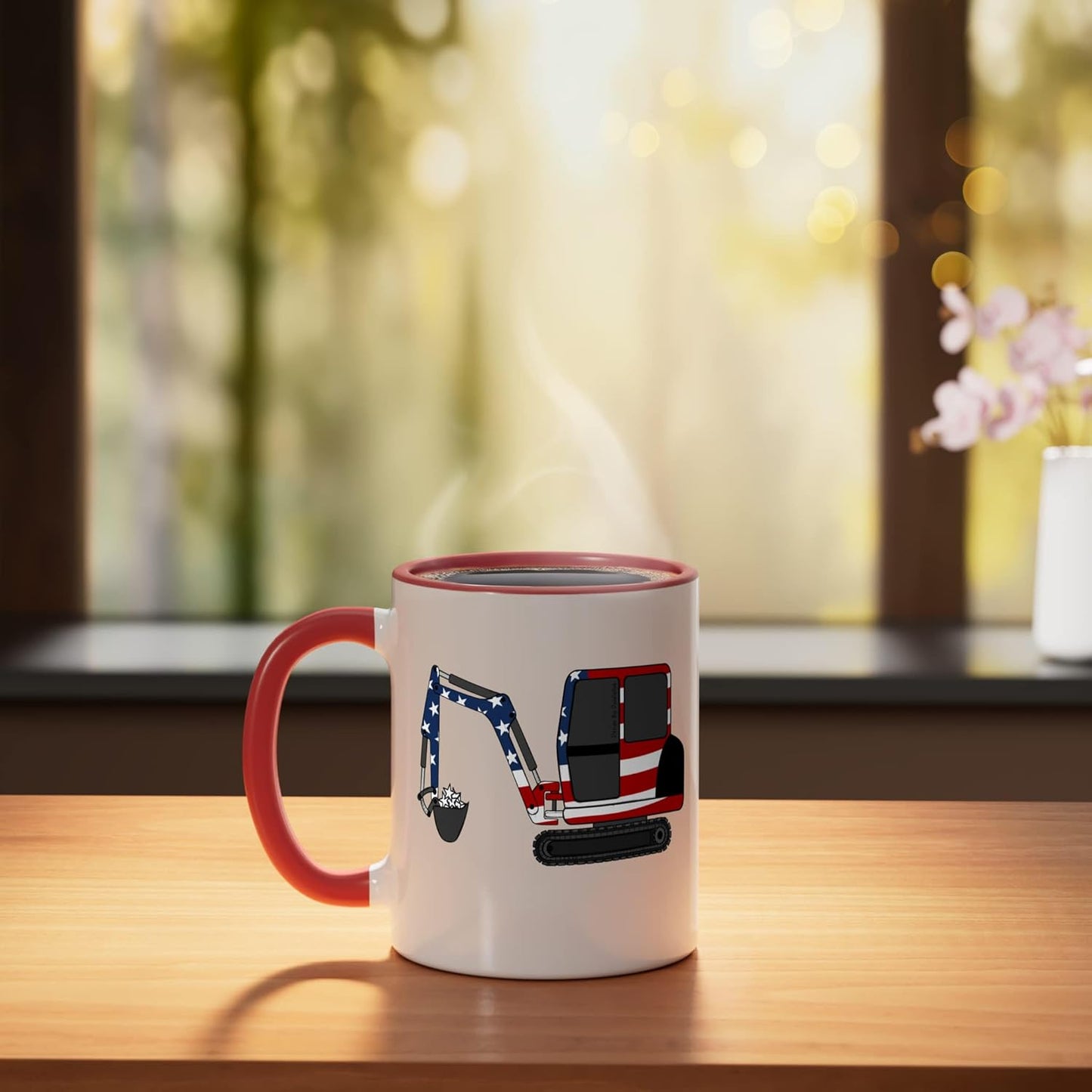 Taza cerámica Digger USA Flag 4th July Patriótico