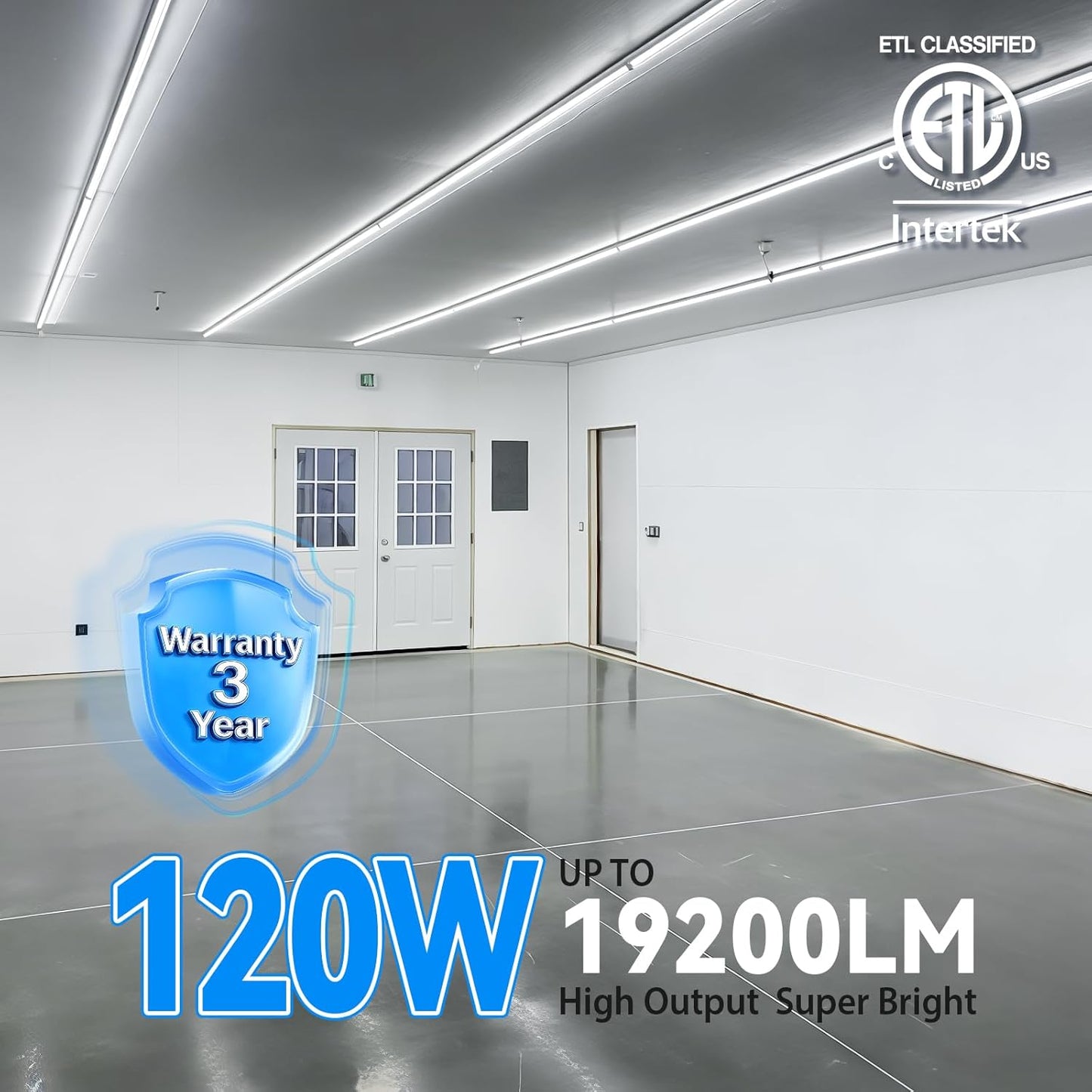 Pack 10 Luces LED Tienda 8ft 120W 6500K Blanco Frío T8
