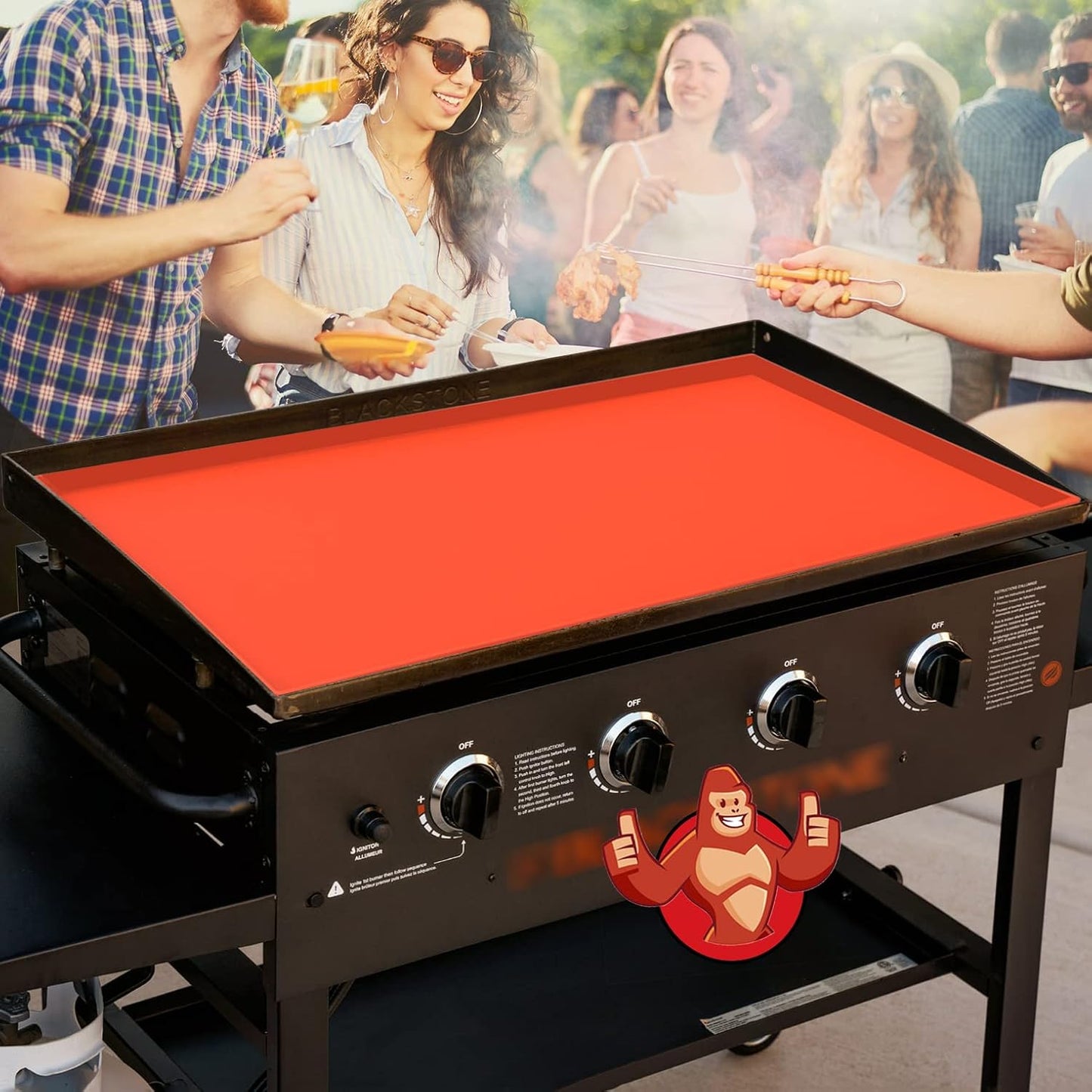 Alfombrilla silicona 36pulg para Blackstone Griddle