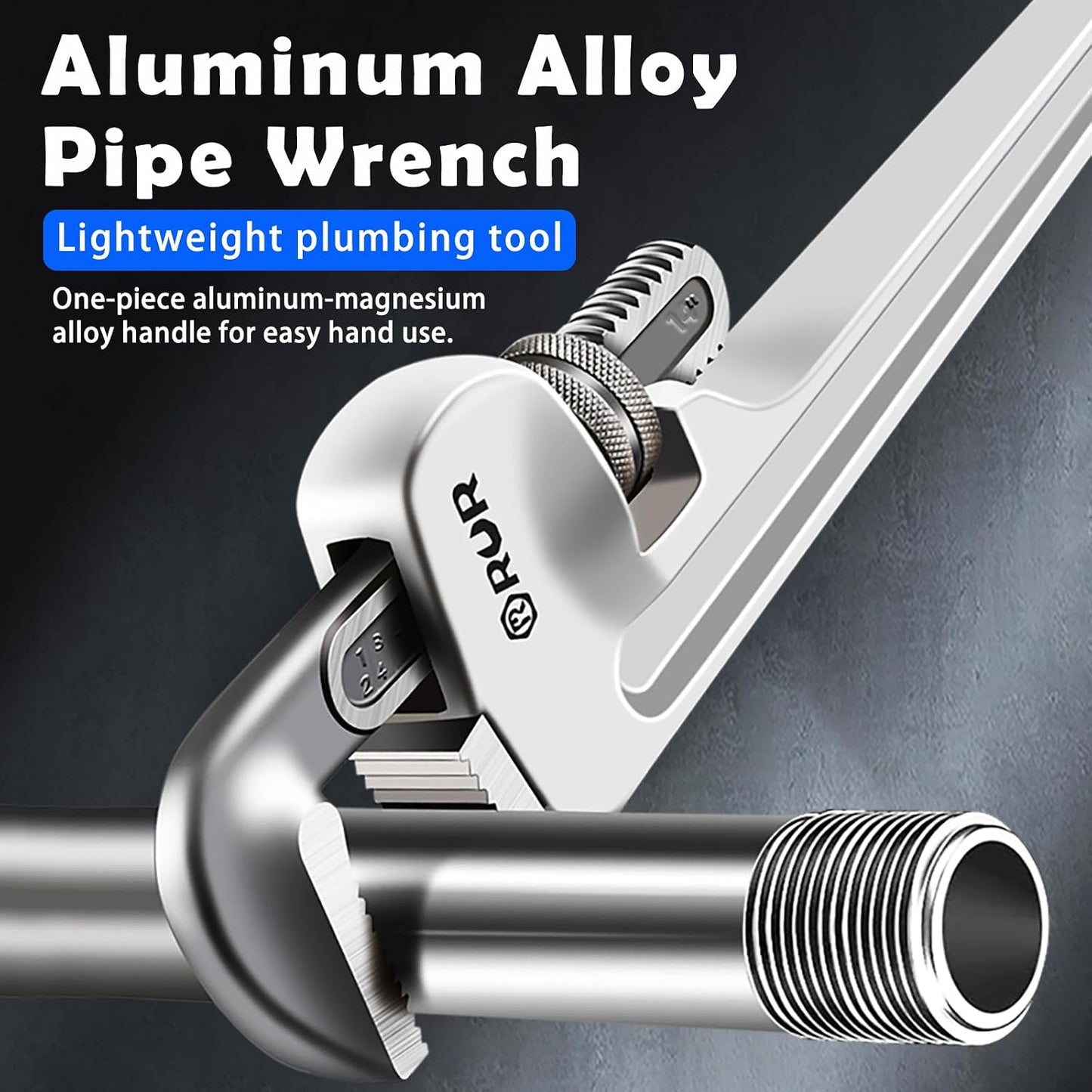 Llave tubo aluminio 36pulg forjada acero carbono alta resistencia