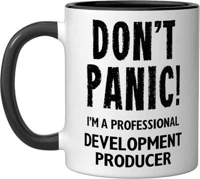 Taza Cerámica Producer Negro/Blanco