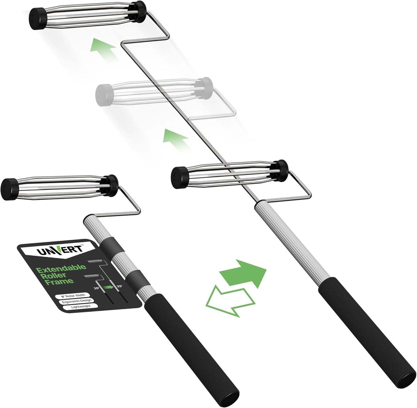 Marco rodillo pintura extensible 20.5-33pulg ajustable