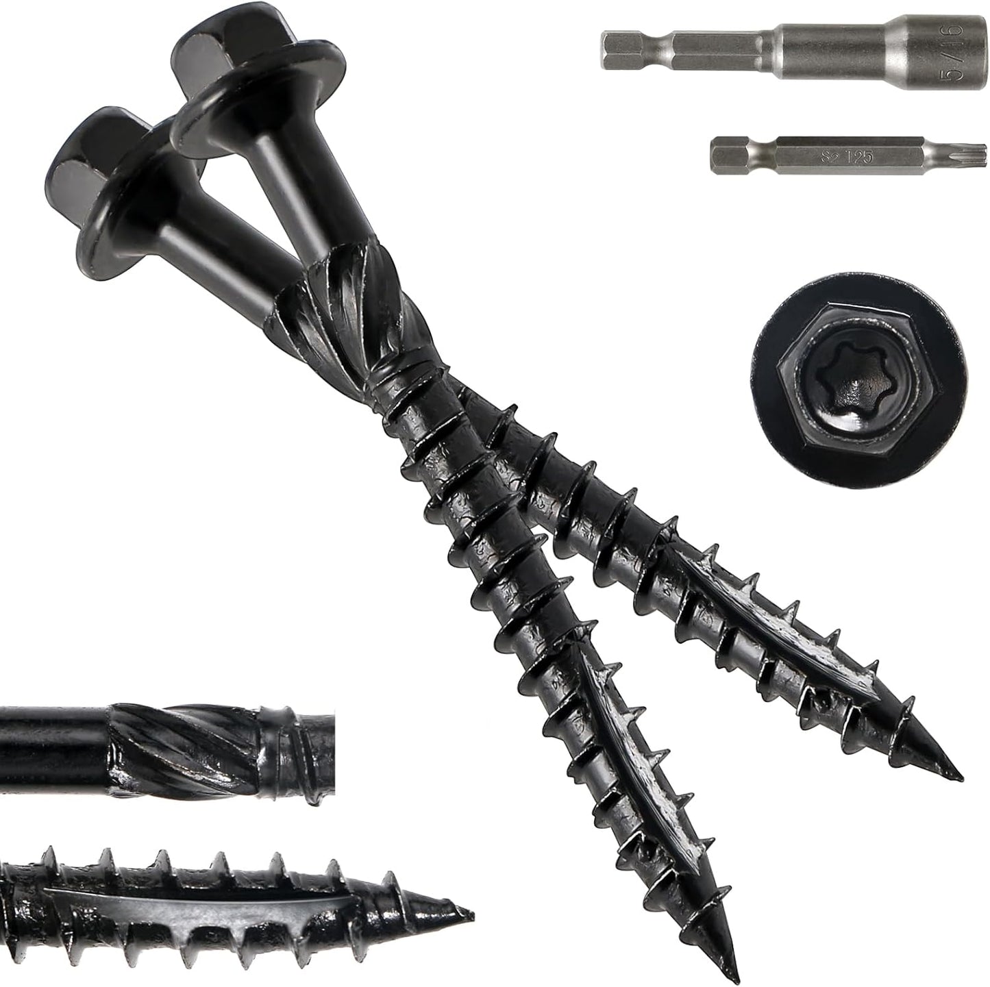 Tornillos #14x3pulg paquete 50 s cabeza hexagonal