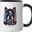 Taza cerámica para perros boston terrier con mensaje sarcástico negro/blanco