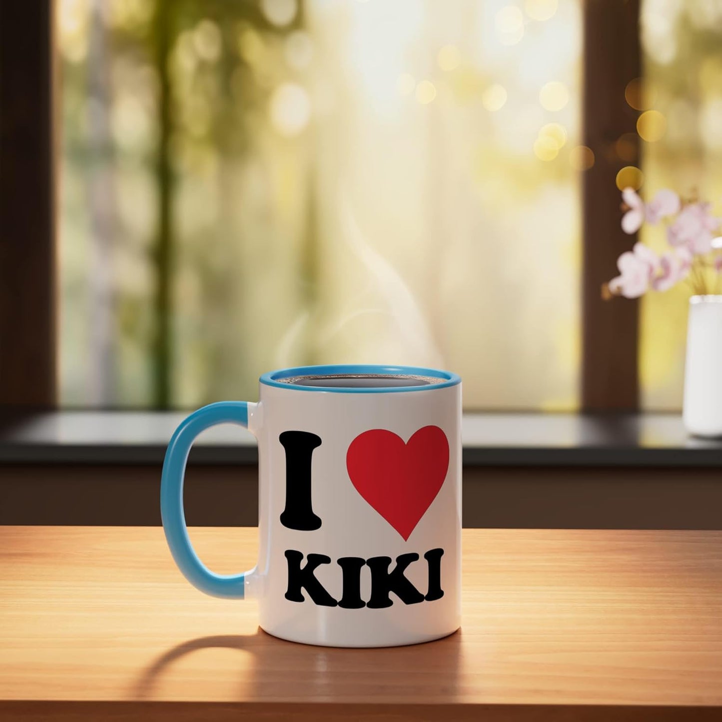 Taza Cerámica Personalizada I Love Blue/White