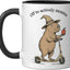 Taza cerámica para profesor de prueba de capibara en negro/blanco