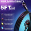 2 Cables Extensión 5pulg Conector Impermeable 4 Pines Comp Govee