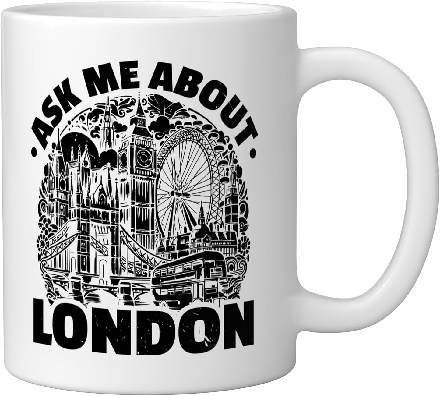 Taza Cerámica I Love London Blanca Reino Unido