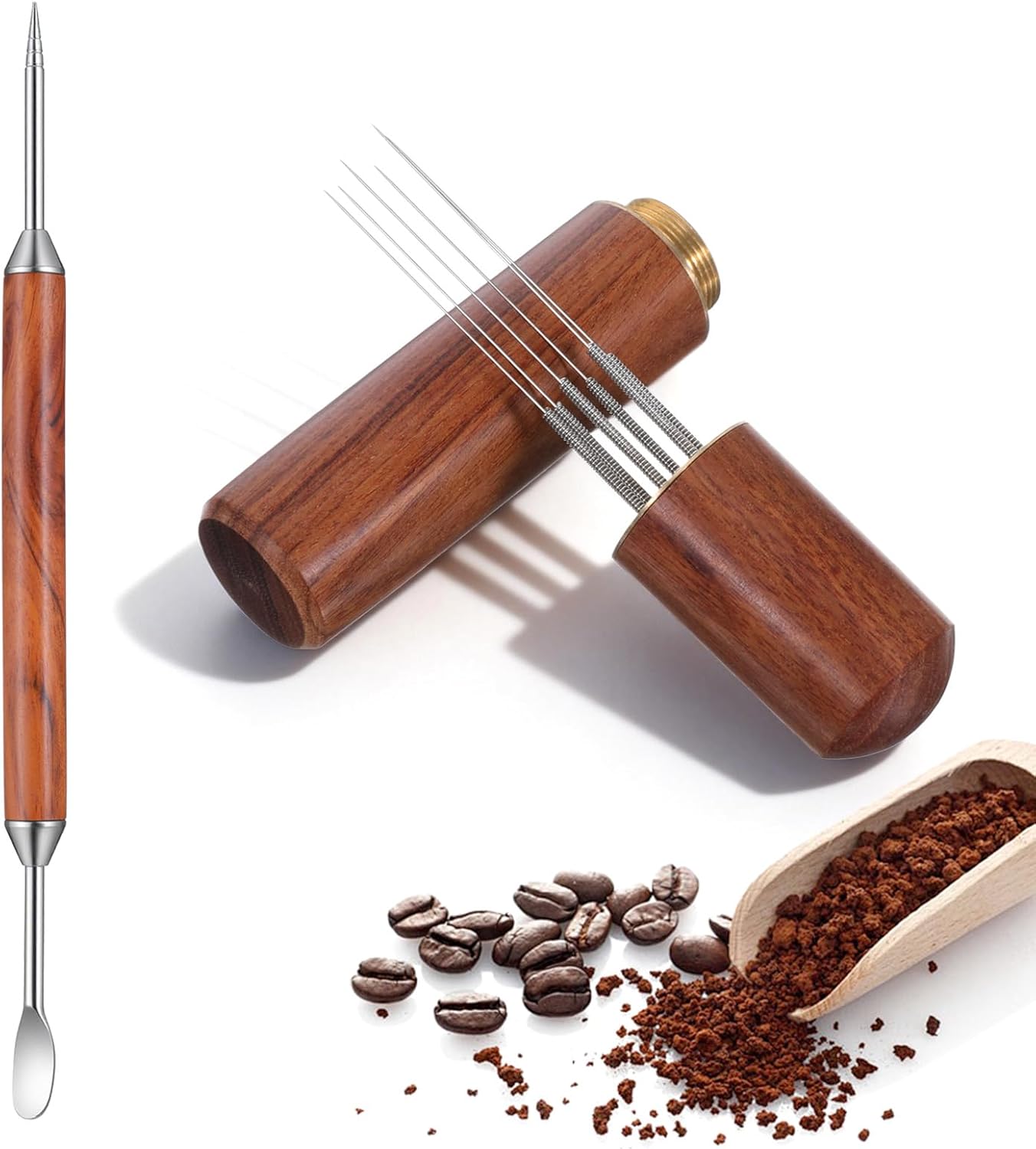2 Herramientas Barista con Bolígrafo y Agitador Espresso 6 Agujas