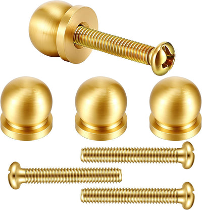 4 Tiradores Cajón Dorado 1/2pulg Pomos Pequeños Joyero