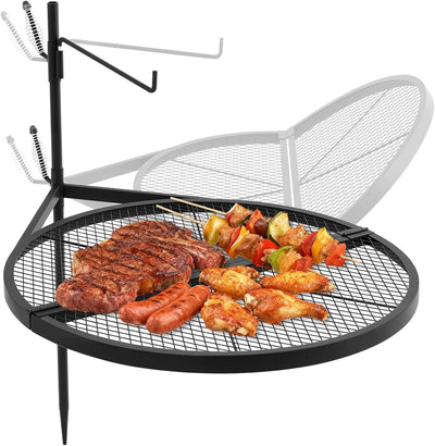 Rejilla parrilla fogata 61cm plegable camping ajustable