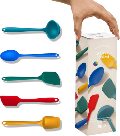 Set 5 Utensilios Silicona Cocina Antiadherente