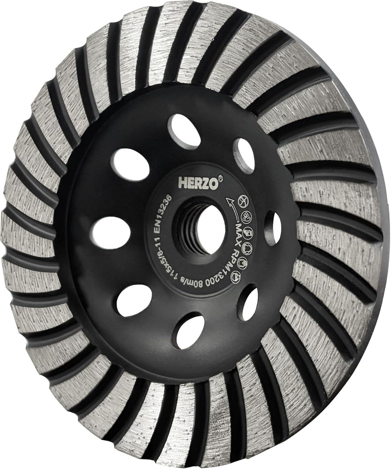Muela diamante 4.5pulg 5/8-11 arbor para hormigón
