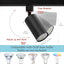 Adaptador H Type a GU10 3 Pzas Luz Ajustable Negro