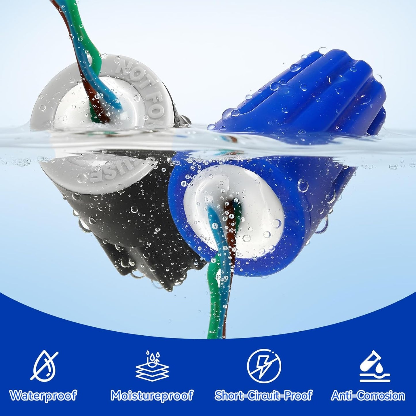 Tuercas sellado cable 22AWG-14AWG impermeables
