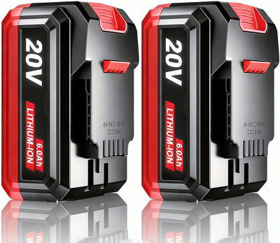 2 Baterías 20V 6.0Ah Repuesto para Herramientas Bauer