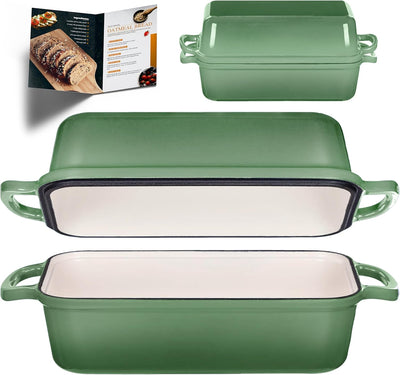 Sartén Hierro Fundido 11x5pulg Tapa para Pan Casero
