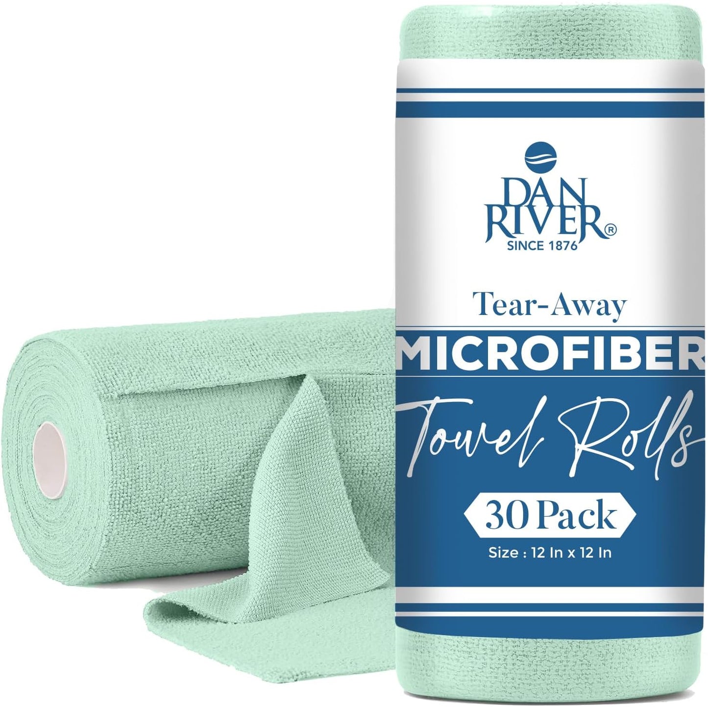 Rollo microfibra 12x12pulg set 30 reutilizables para cocina y hogar