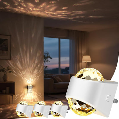 Luz nocturna enchufable 4uds LED regulable dormitorio