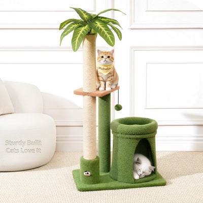 Soporte poste rascar para gato 41pulg con cama acogedora