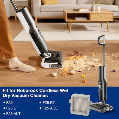 2 Filtros Repuesto para Aspiradora Inalámbrica Roborock F25