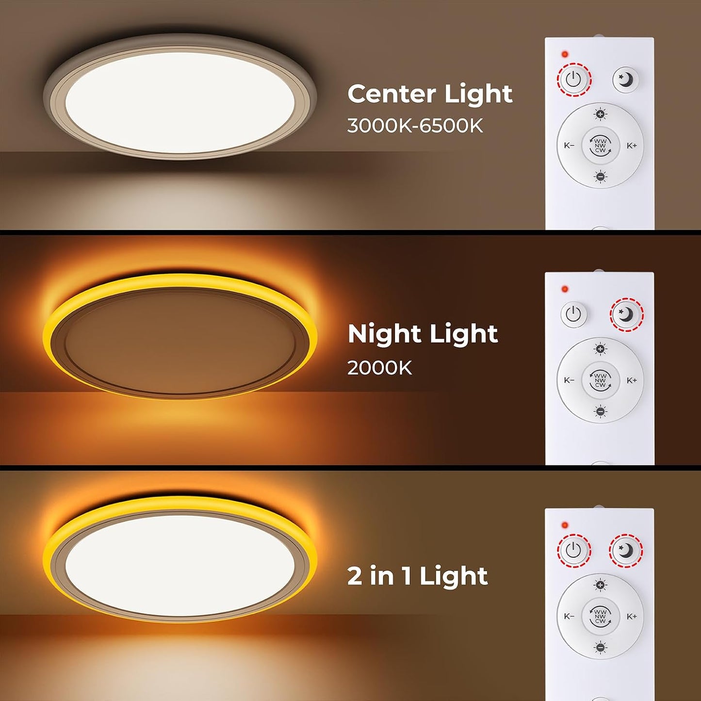 2 Lámparas LED Techo Empotradas 13pulg Regulables