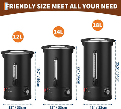 Urna café comercial 120 tazas acero inox doble pared