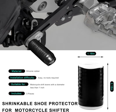 Protector palanca cambio motocicleta silicona antiderrap