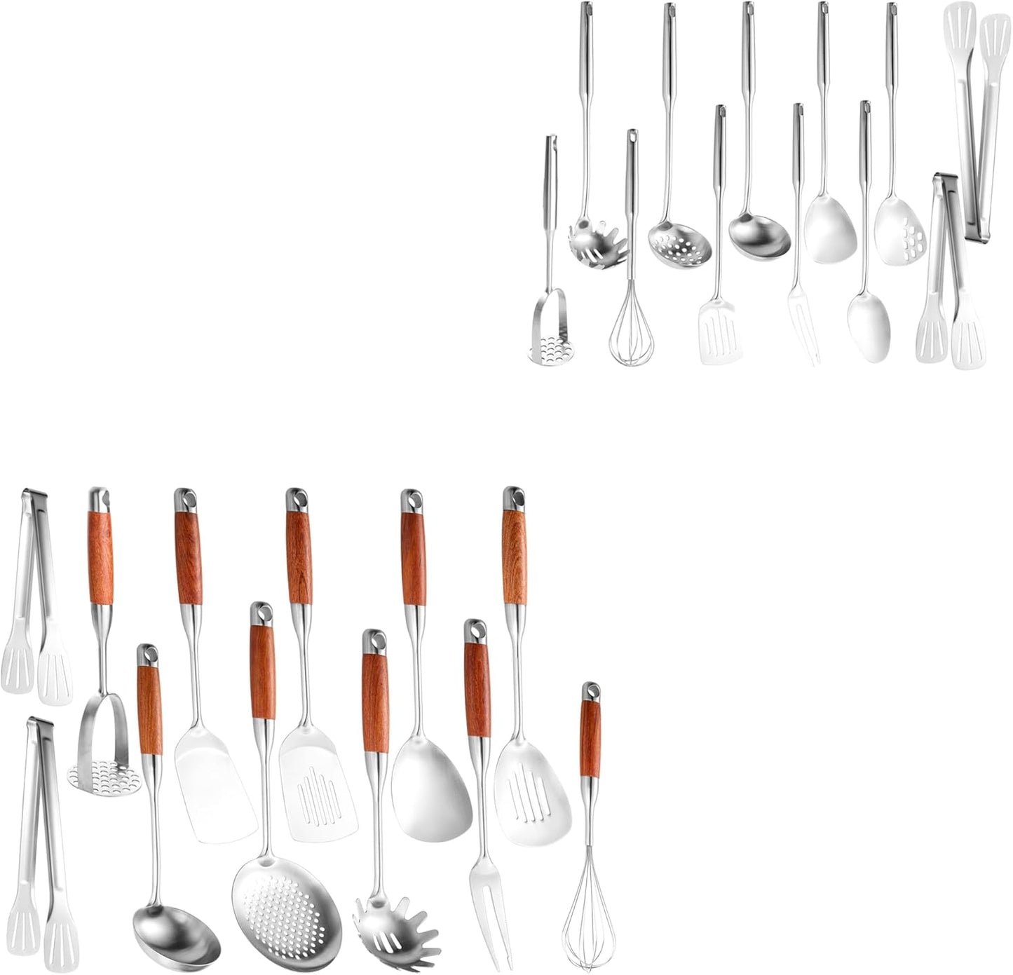 Juego de utensilios de cocina de acero inoxidable