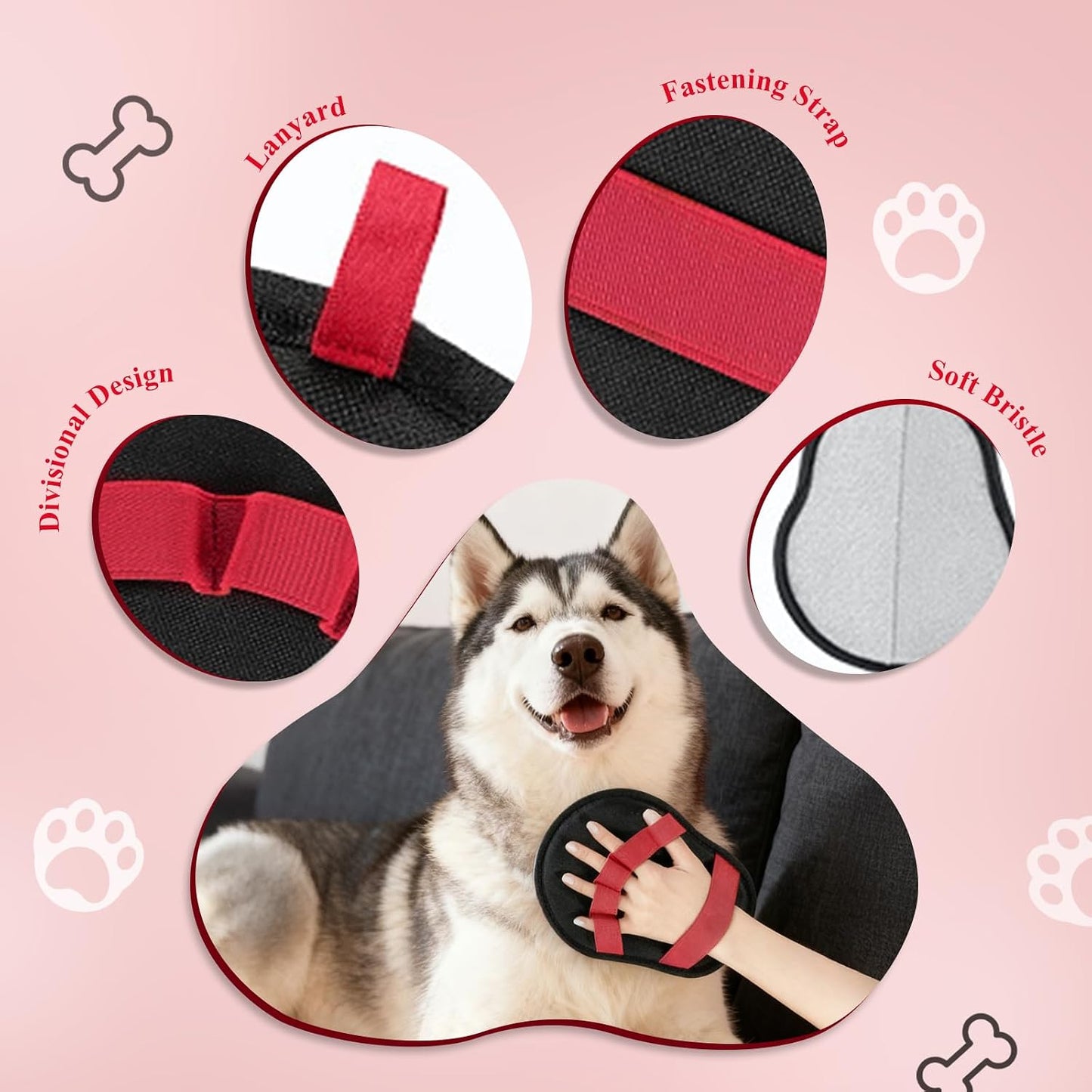 Guante para quitar pelo de mascotas con tecnología electrostática