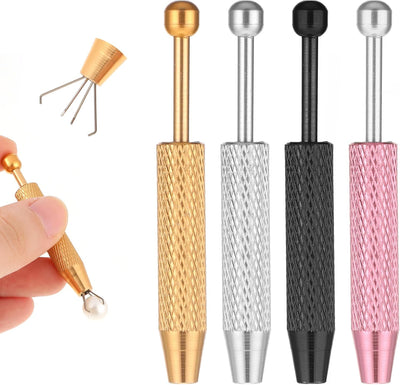 Set 4 herramientas agarre joyas acero inox