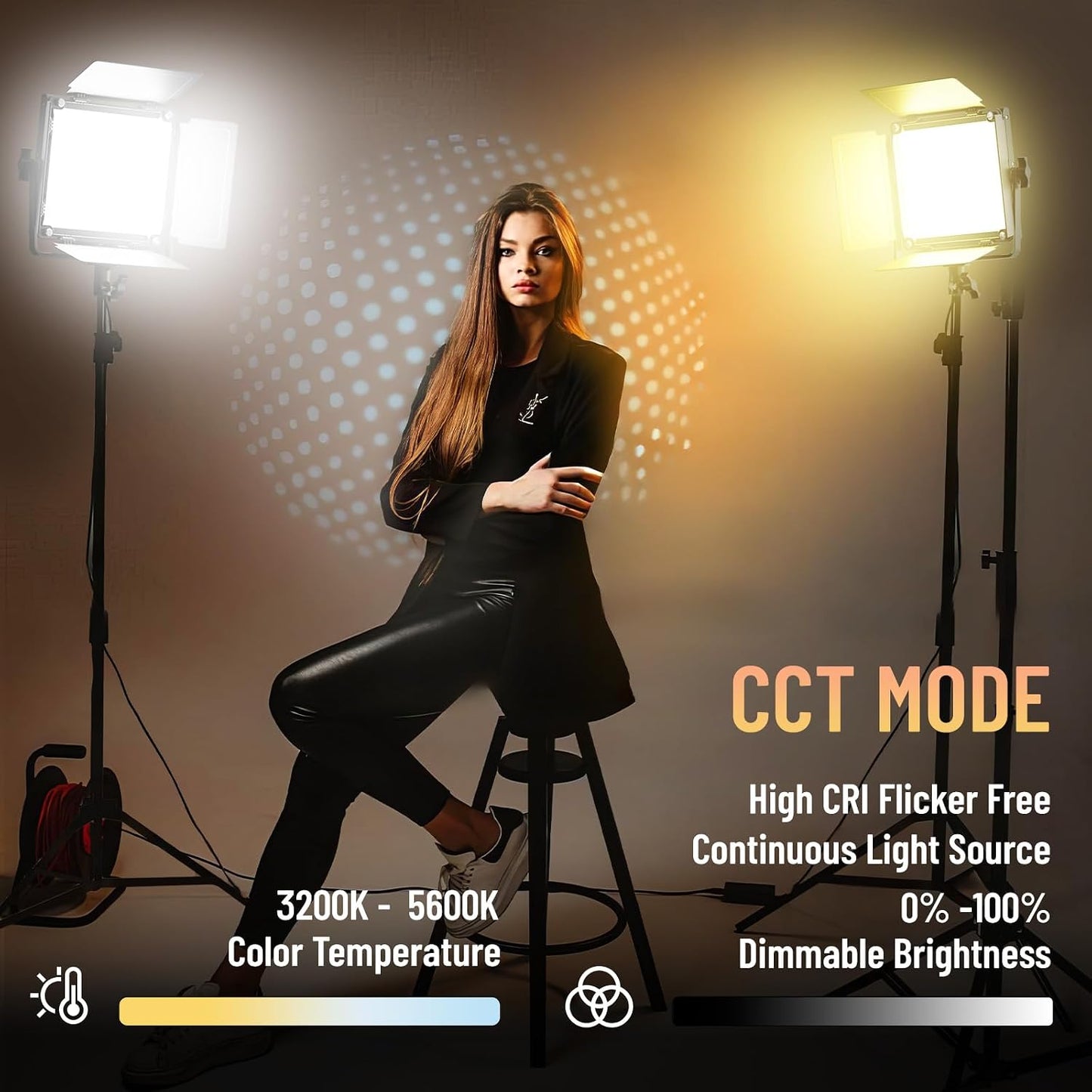 2 Luces LED Video SPL210B Bicolor Regulable 3200K-5600K