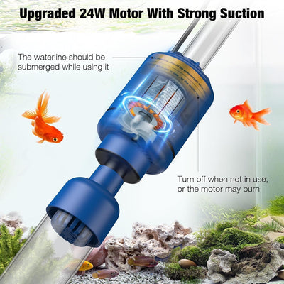 Aspiradora acuario eléctrica 24W multifuncional 6en1