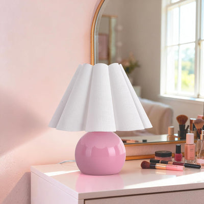 Lámpara mesa rosa para dormitorio niños oficina