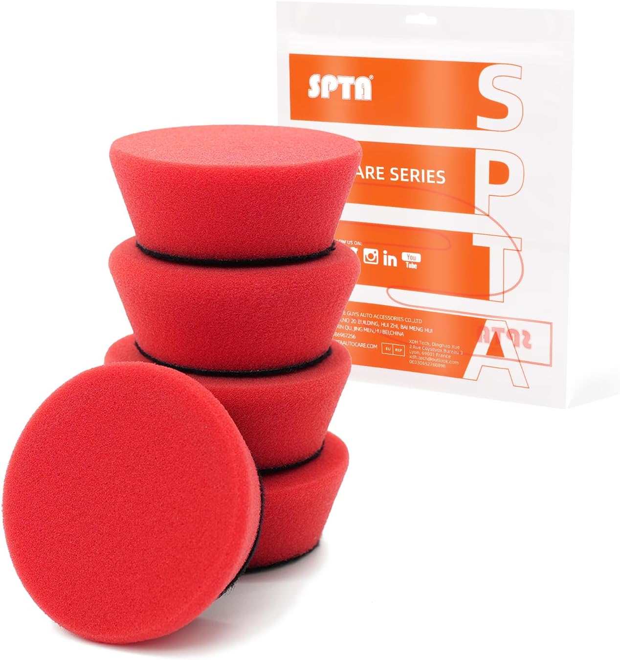 Kit 5 Almohadillas Pulido Espuma 2pulg Automóvil