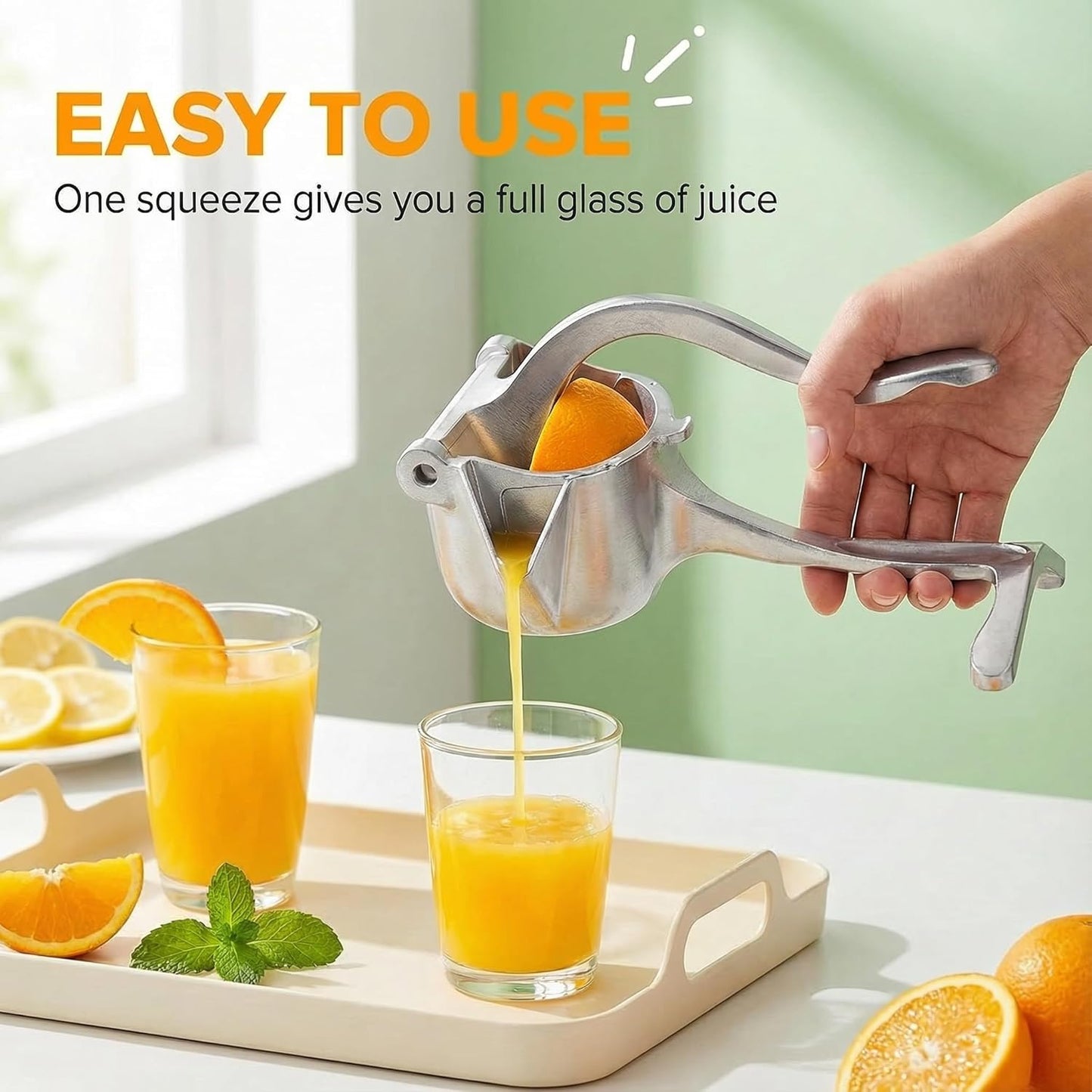 Extractor Jugos Mano 2026 Ergonómico Fácil Limpiar