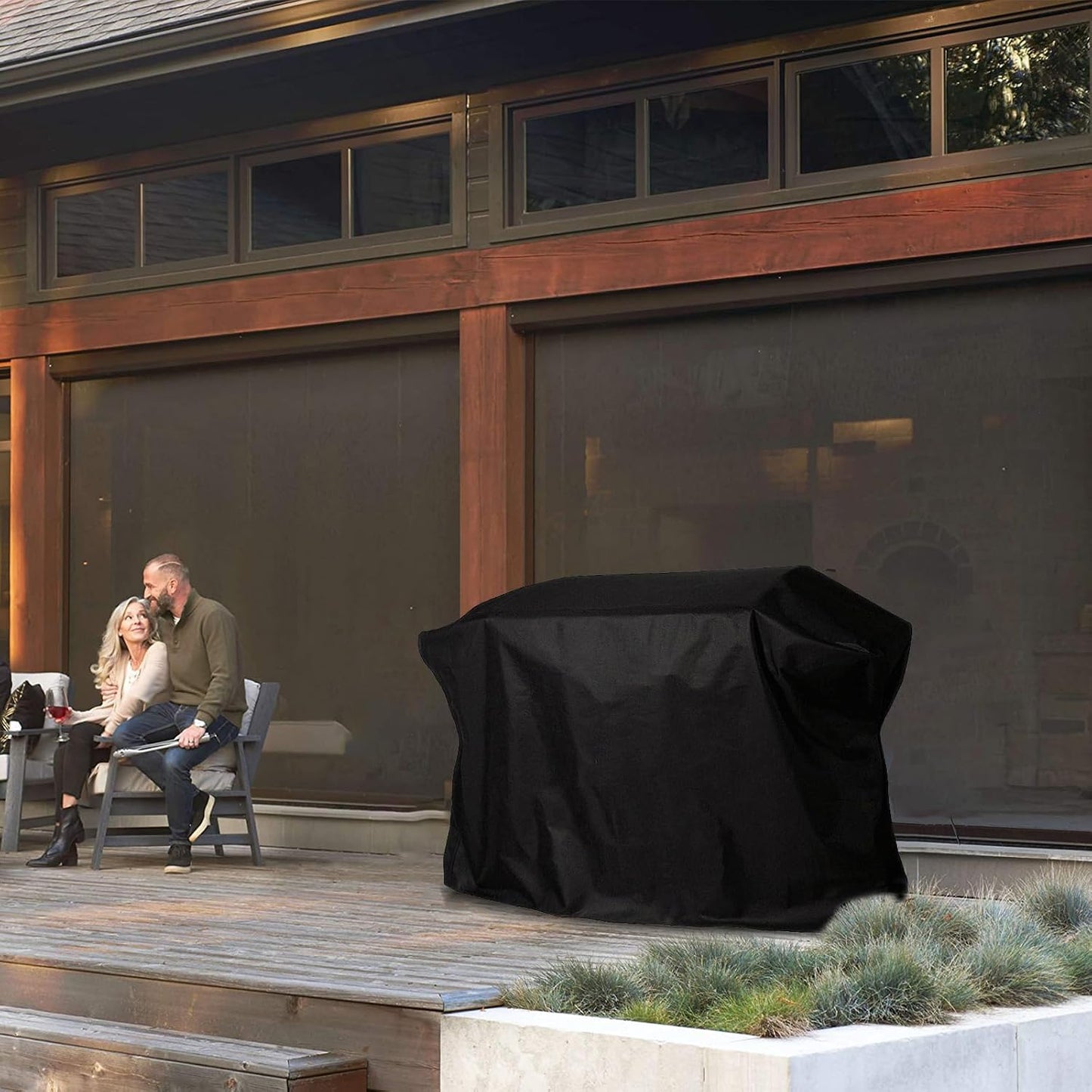 Cubierta parrilla Blackstone 28pulg PVC 600D con capucha y correas