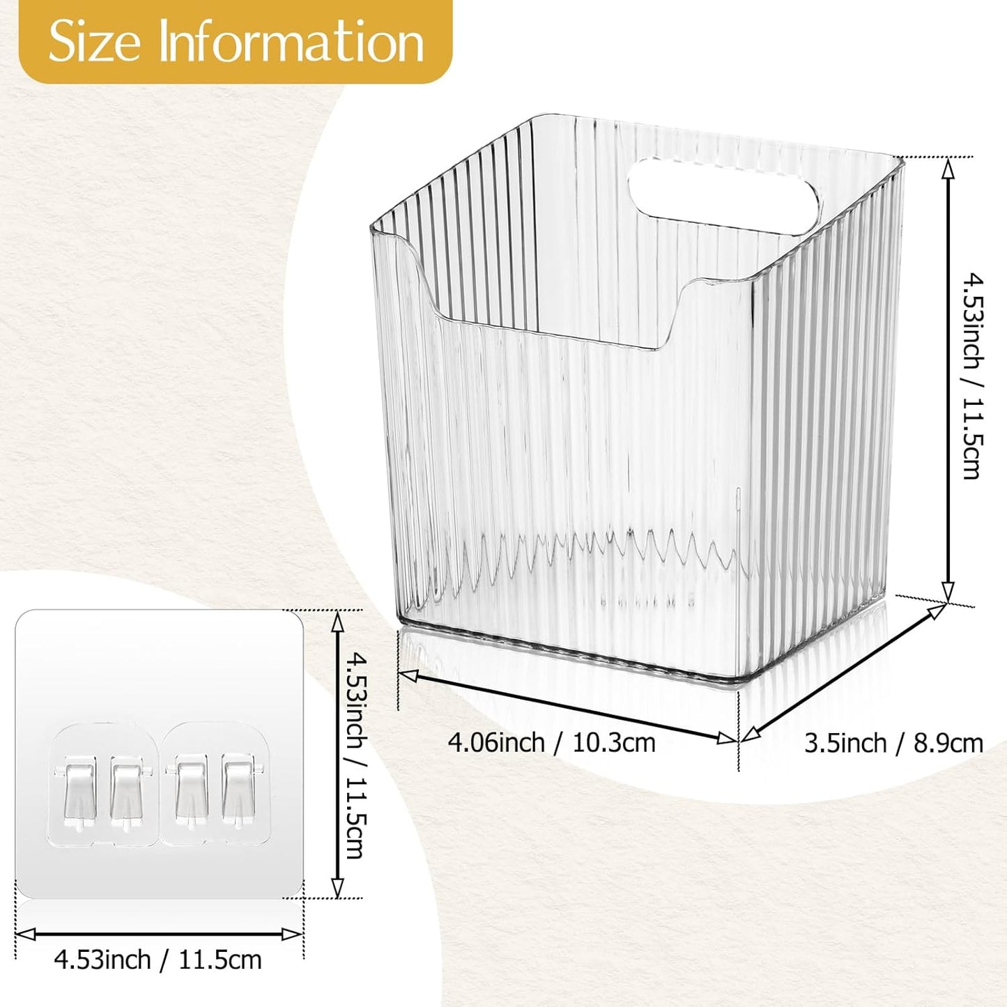 Organizador de pared con contenedores adhesivos para puerta de armario, maquillaje, cocina y baño