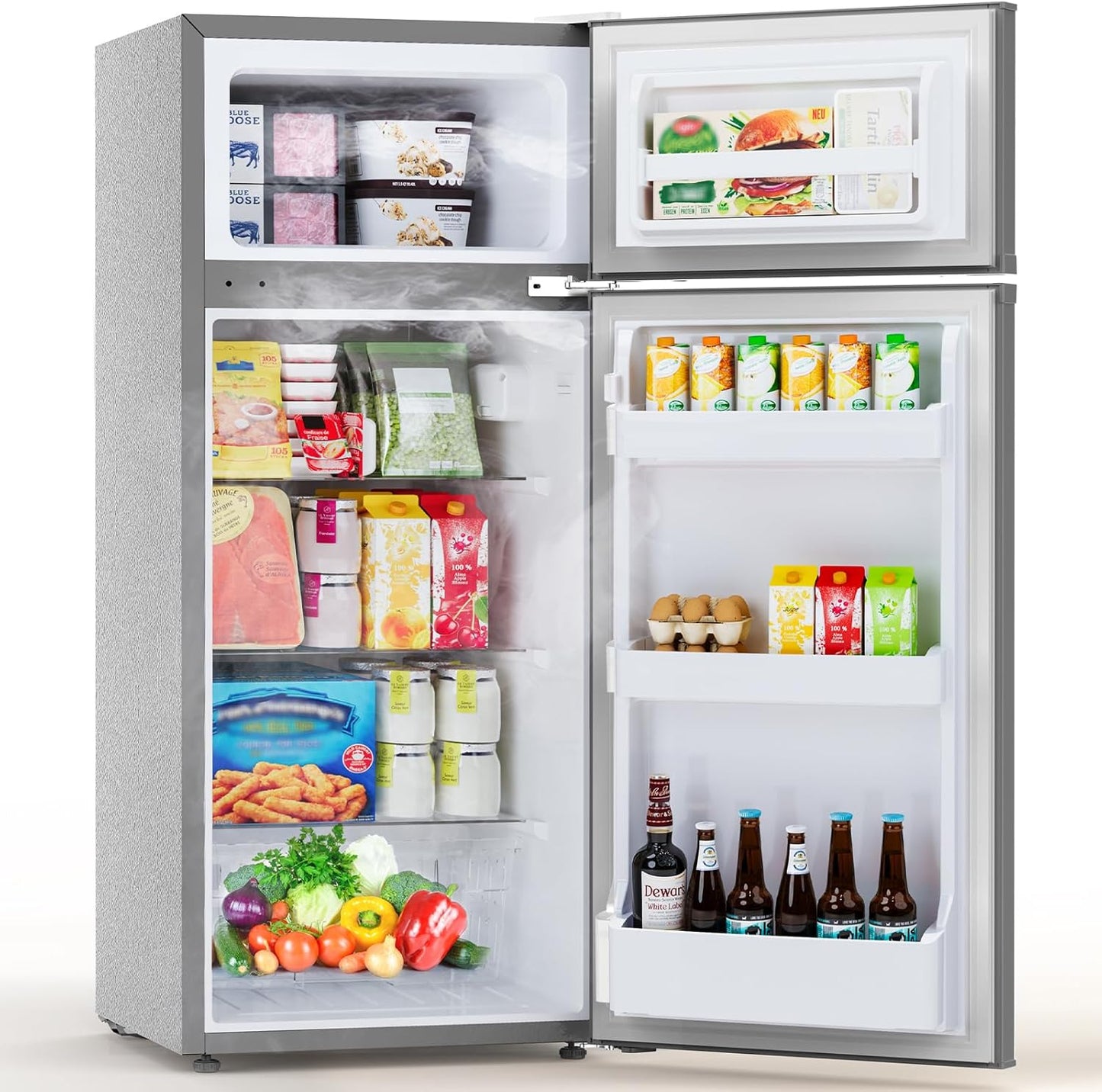 Mini refrigerador 4.5 pies cúbicos 2 puertas con congelador