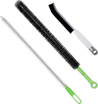 Kit 3 Pzas Cepillos Limpieza Flexible Drenaje Grietas