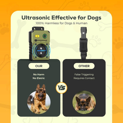 Dispositivo antiladridos perro 50pies 3 modos ultrasónicos