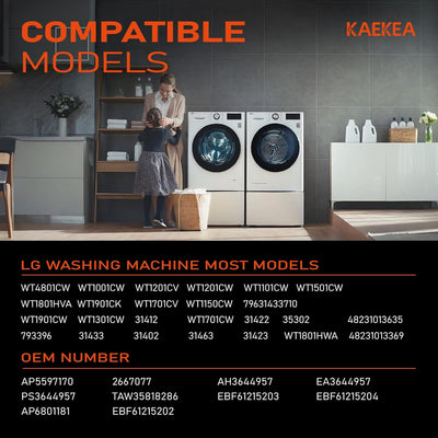 Repuesto interruptor cubierta lavadora compatible con LG