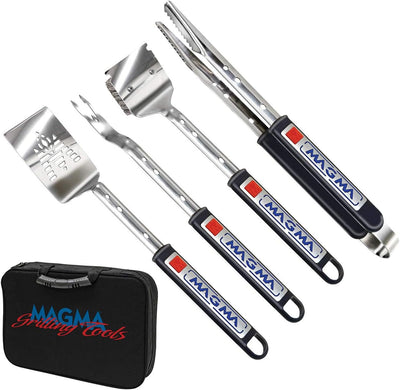 Juego 5 Pzas Utensilios Barbacoa Acero Inox 16-22pulg