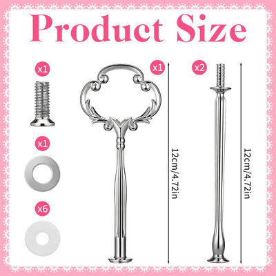 Kit 3 bandejas escalonadas soporte tartas y frutas