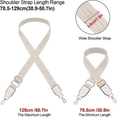 Correa hombro ancha 3.8cm ajustable para bolsos mujer