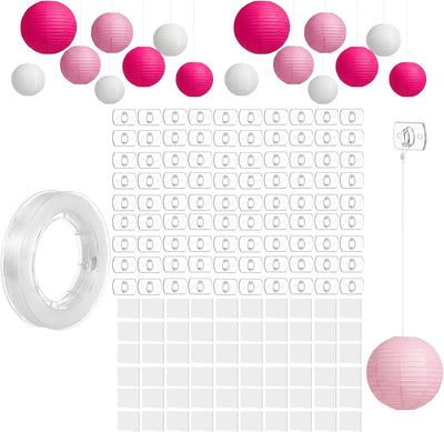 Clips luz transparente adhesivos 656pulg