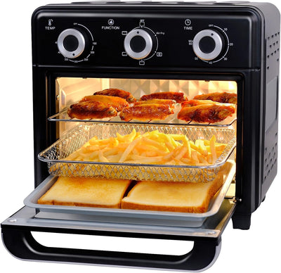 Freidora Aire 10qt 3 Capas Ventana 5en1 Tostador 6 Rebanadas